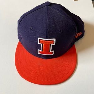 Men’s New Era 59Fifty hat- University of Illinois Fighting Illini